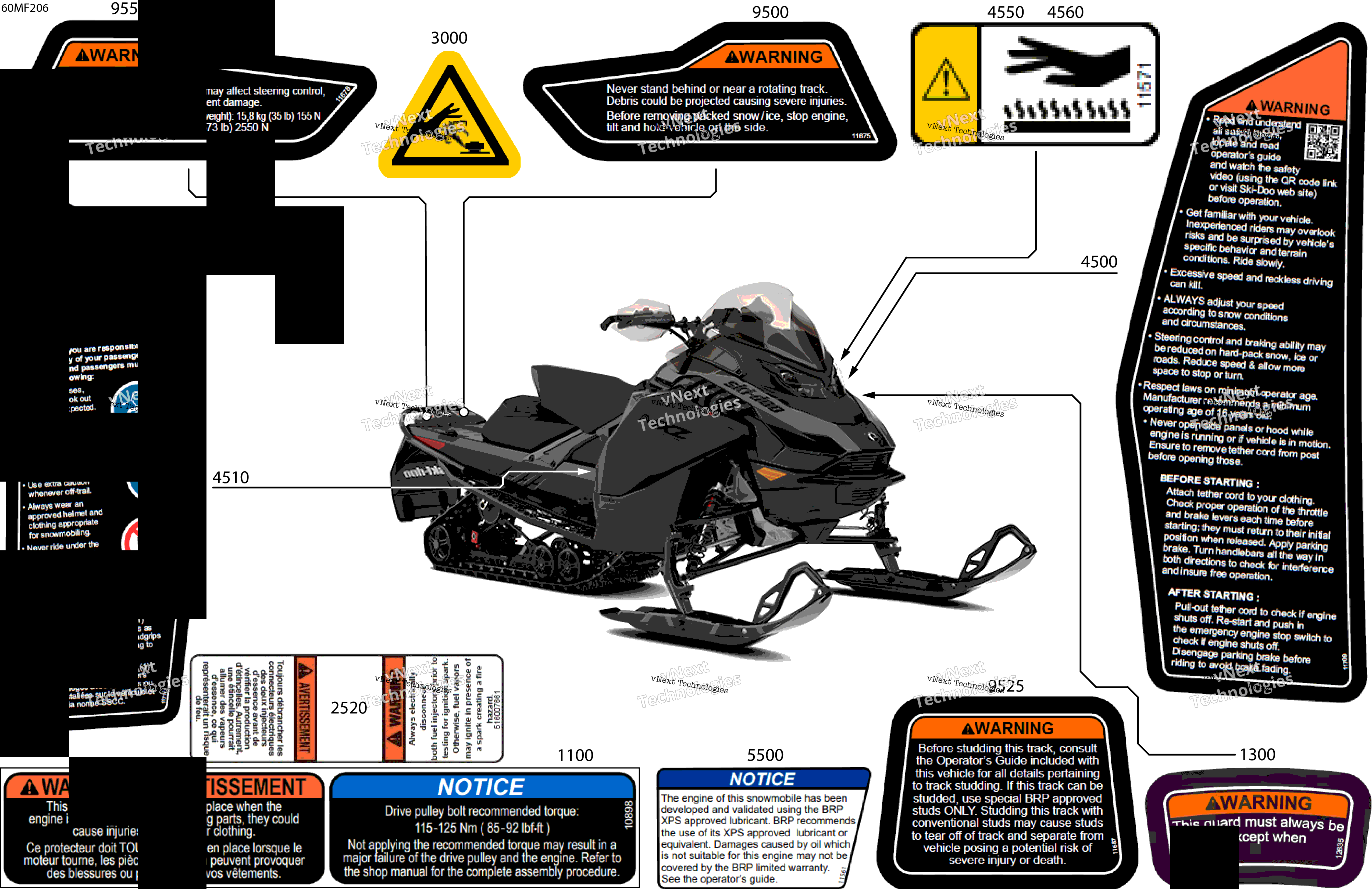 2026 MXZ - Adrenaline - 600R E -TEC - BDTE - Monument Gray - 15X137X1.25RS Track