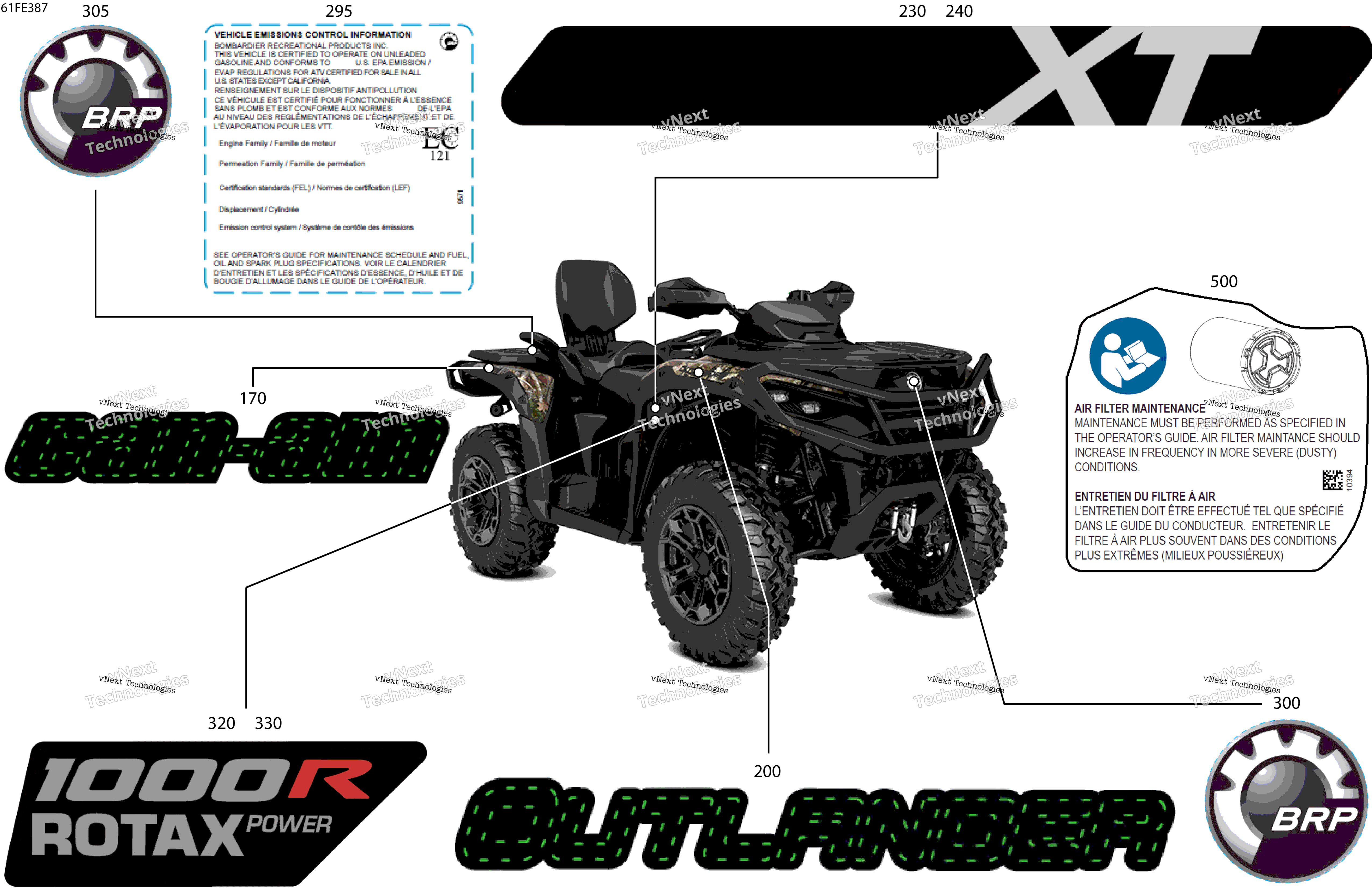 2025 OUT-MAX - 4X4 - XT - 1000R - 4TSF - Widland Camo