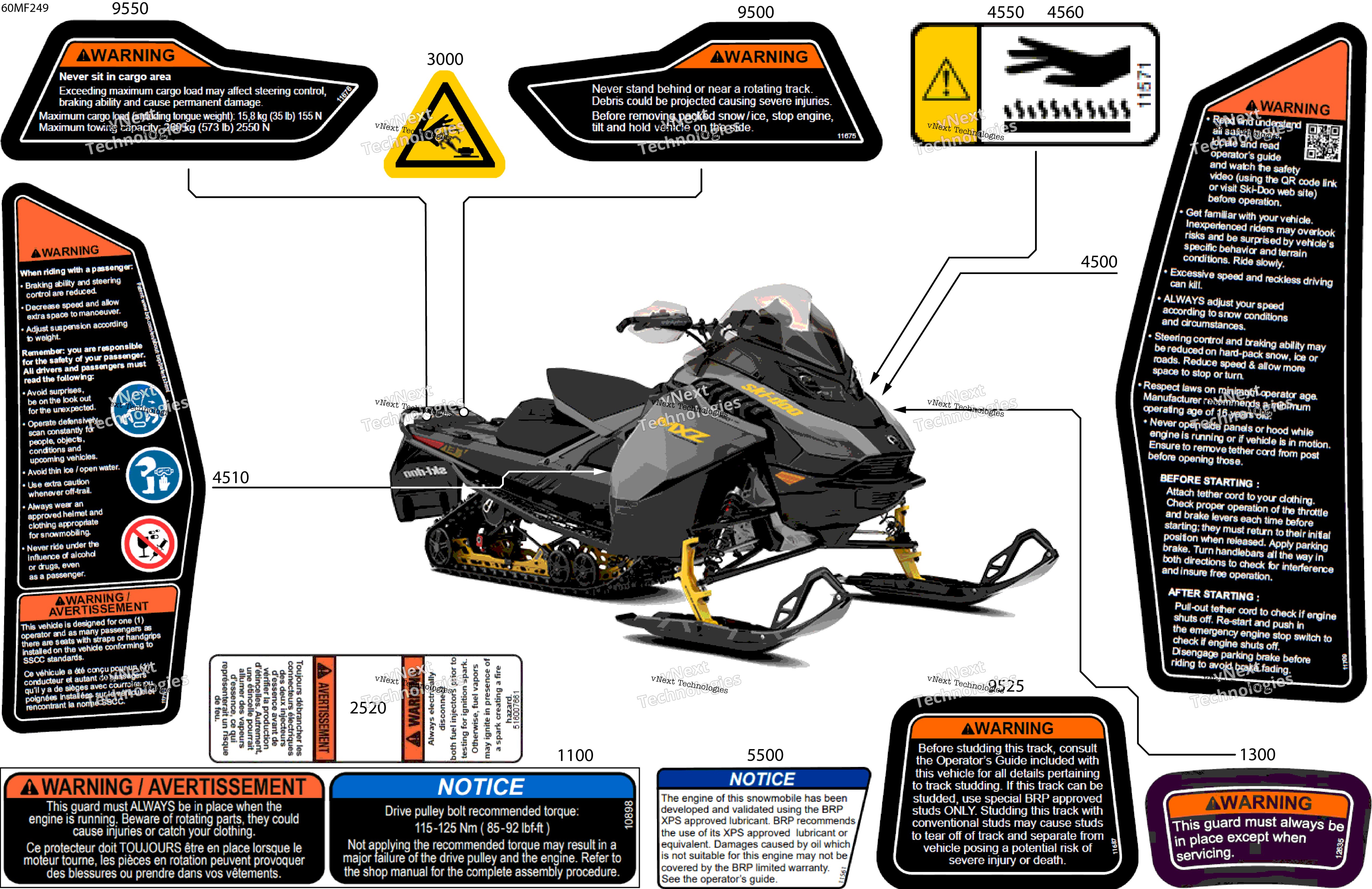 2026 MXZ - Adrenaline - 850 E-TEC - BDTA - Deep Black - 15X137X1.25RS Track