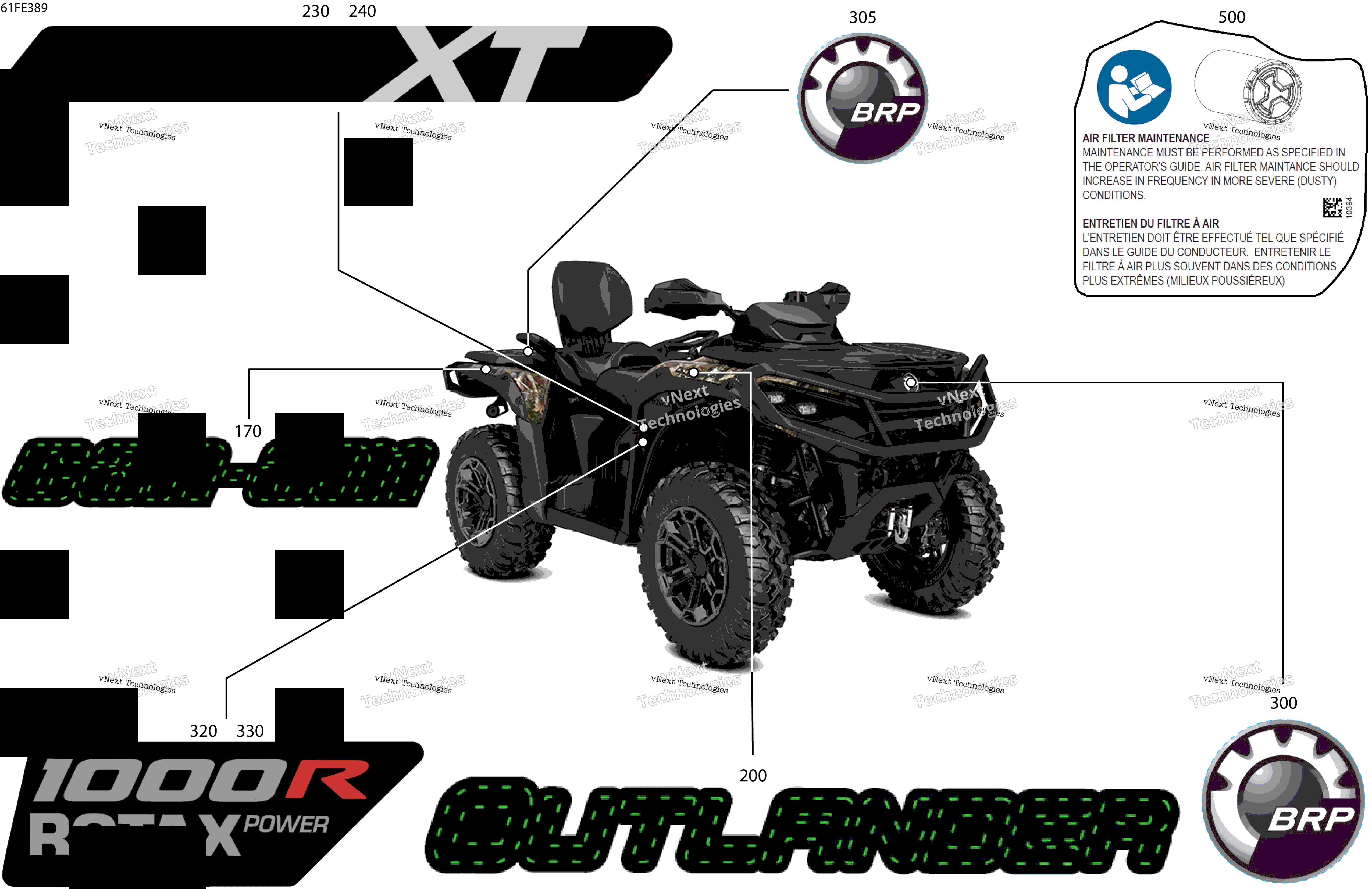 2025 OUT-MAX - 4X4 - XT - 1000R - 4TSH - Widland Camo
