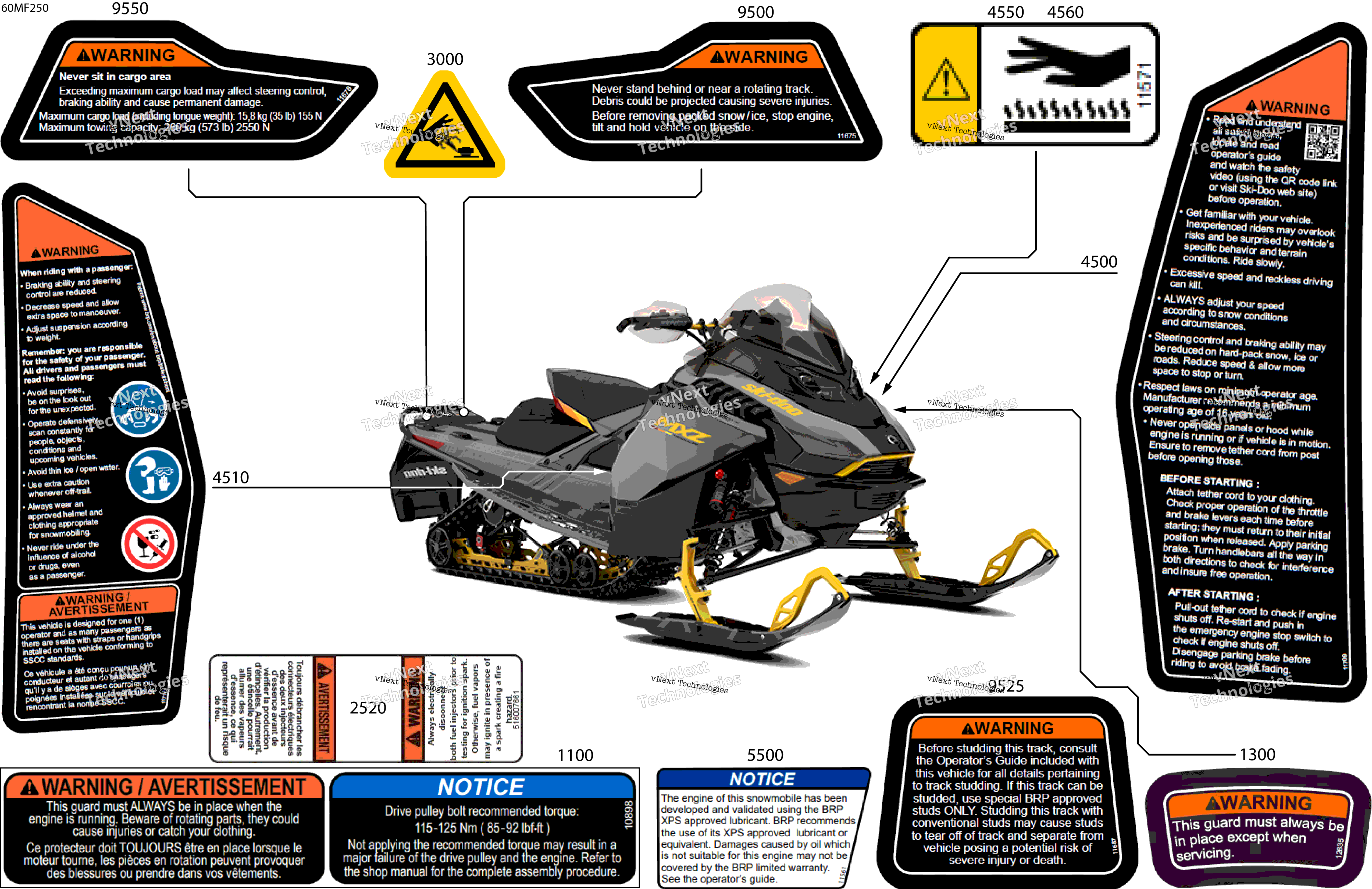 2026 MXZ - Adrenaline with Blizzard Package - 600R E -TEC - UETA - Monument Gray - 15X137X1.25IR Track