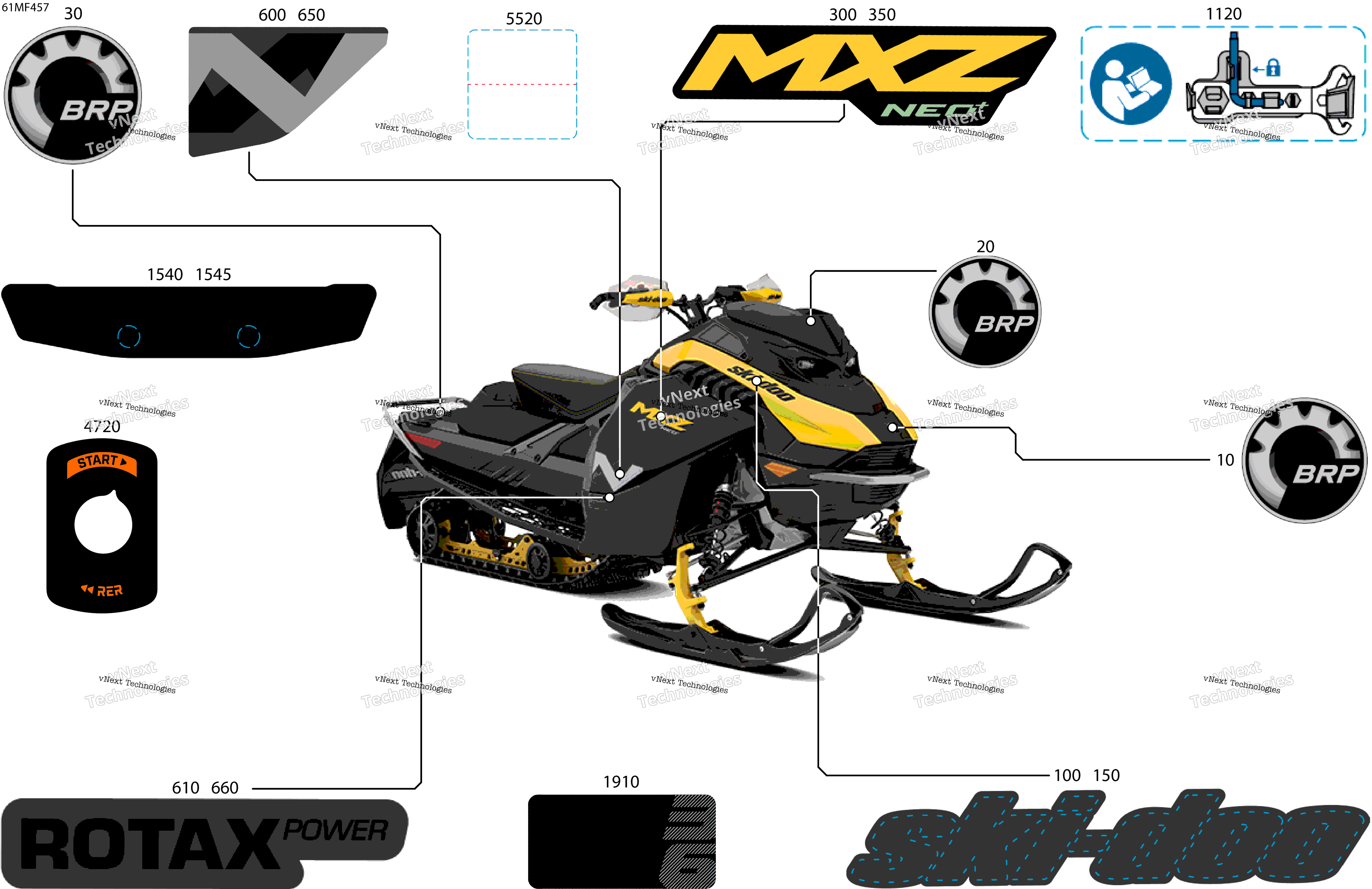 2026 MXZ - NEO + - 600 EFI - 55 - BPTA - Deep Black - 15X120X1.25RS Track