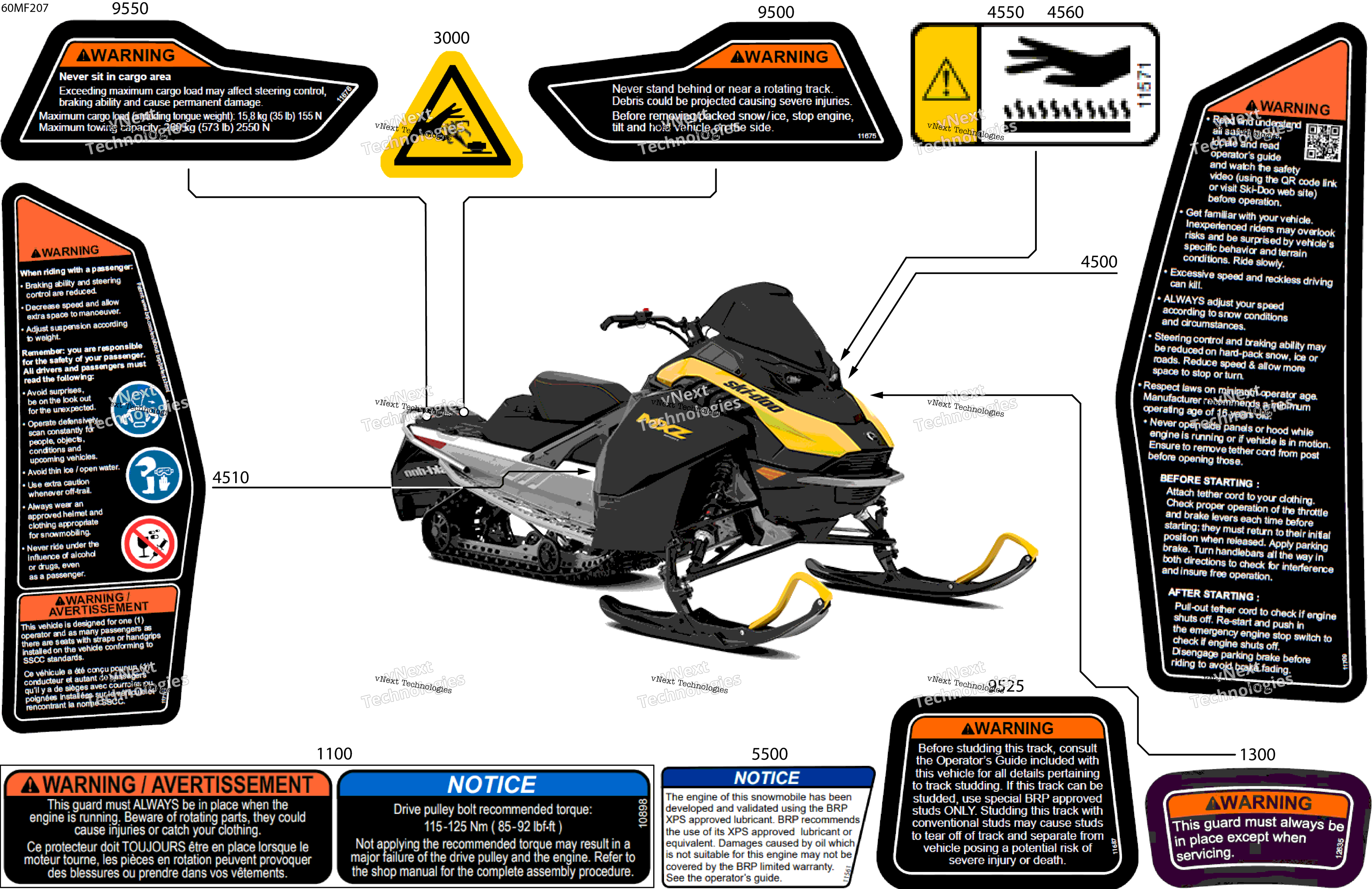 2026 MXZ - SPORT - 600 EFI - BHTA - Neo Yellow - 15X129X1.25RS Track