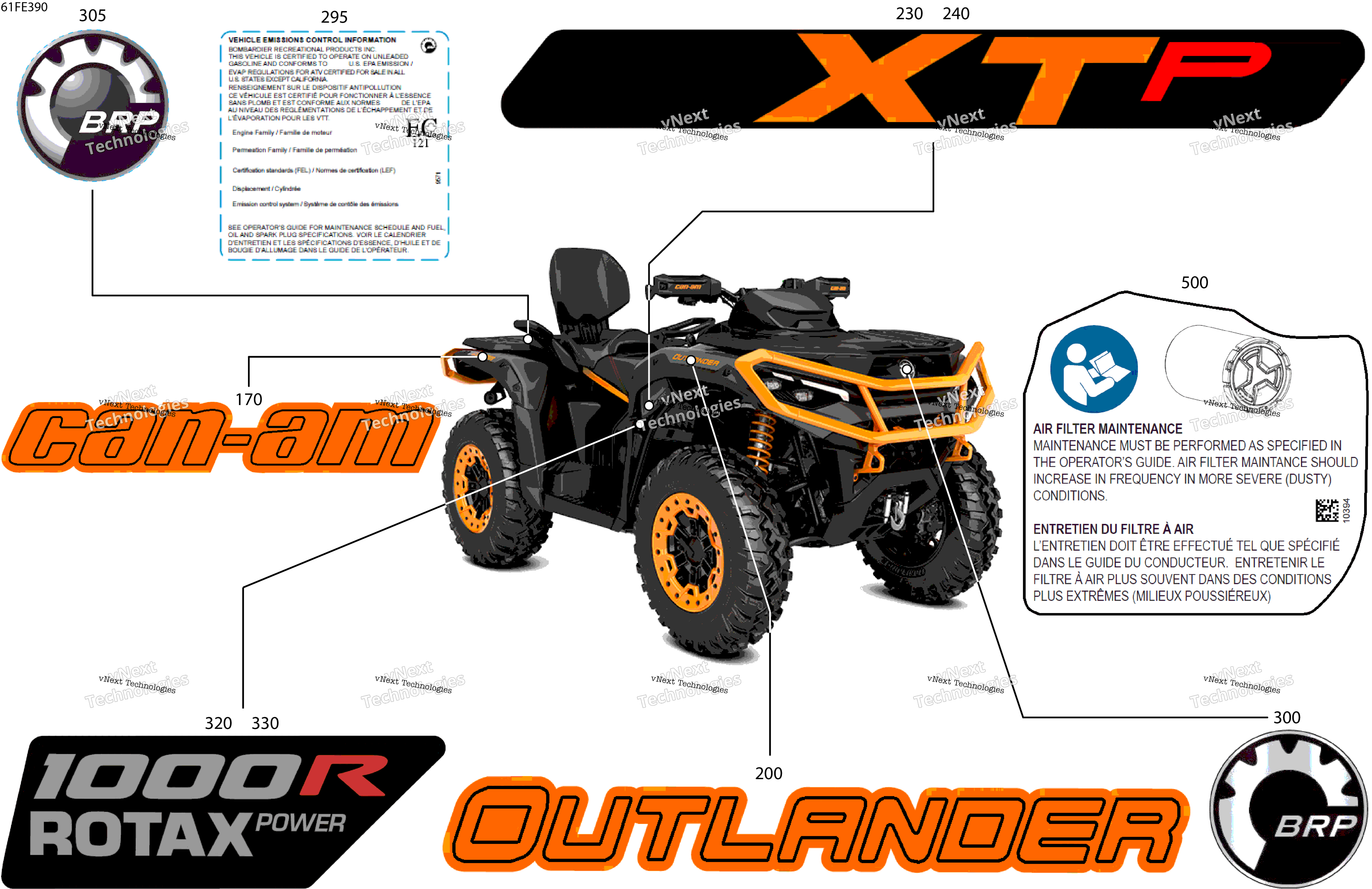 2025 OUT-MAX - 4X4 - XTP - 1000R - 4VSA - Mineral Gray Satin