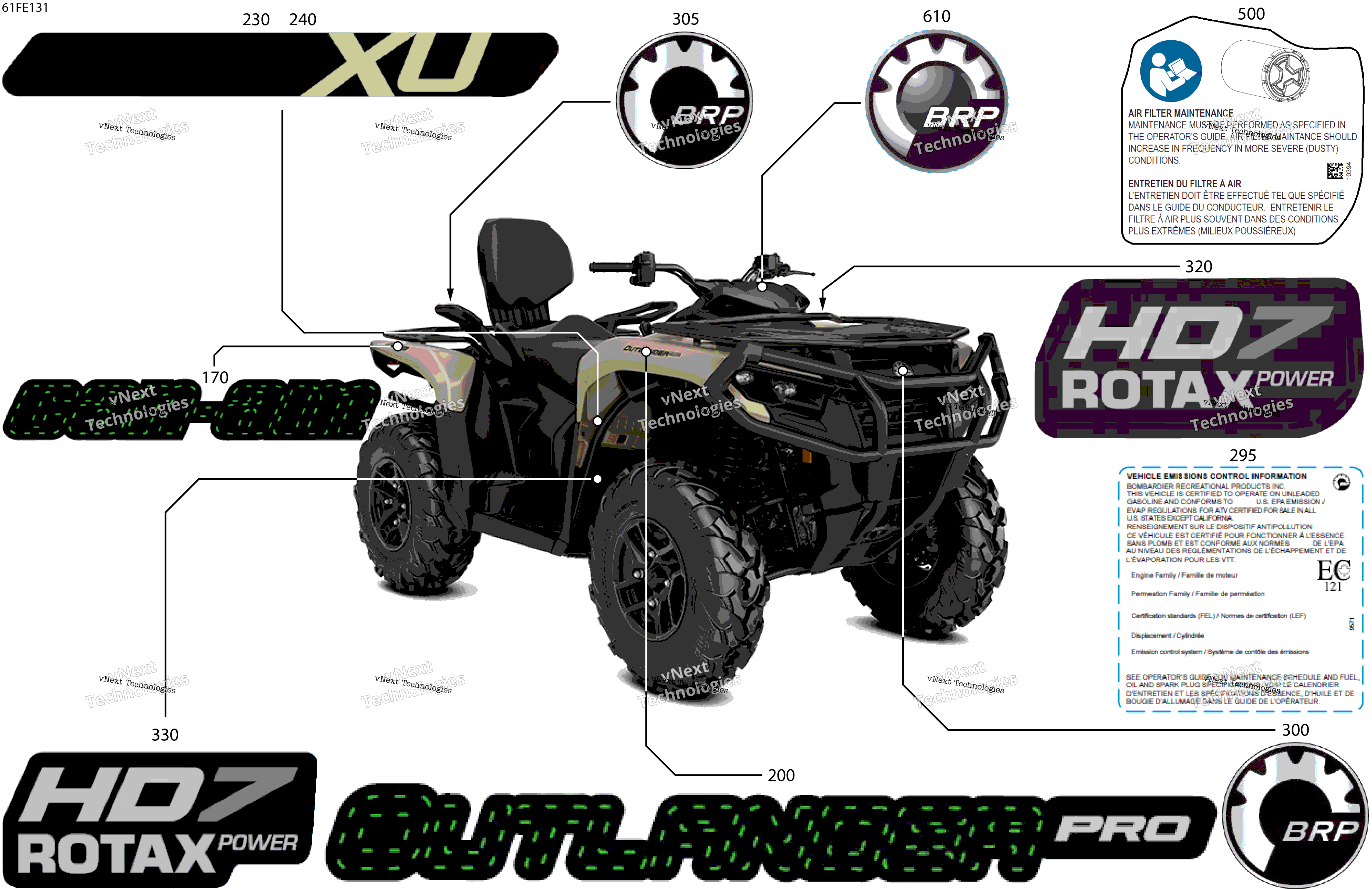 2025 OUTL-PRO-MAX - 4X4 - XU - HD7 - 2BSC - Desert Tan