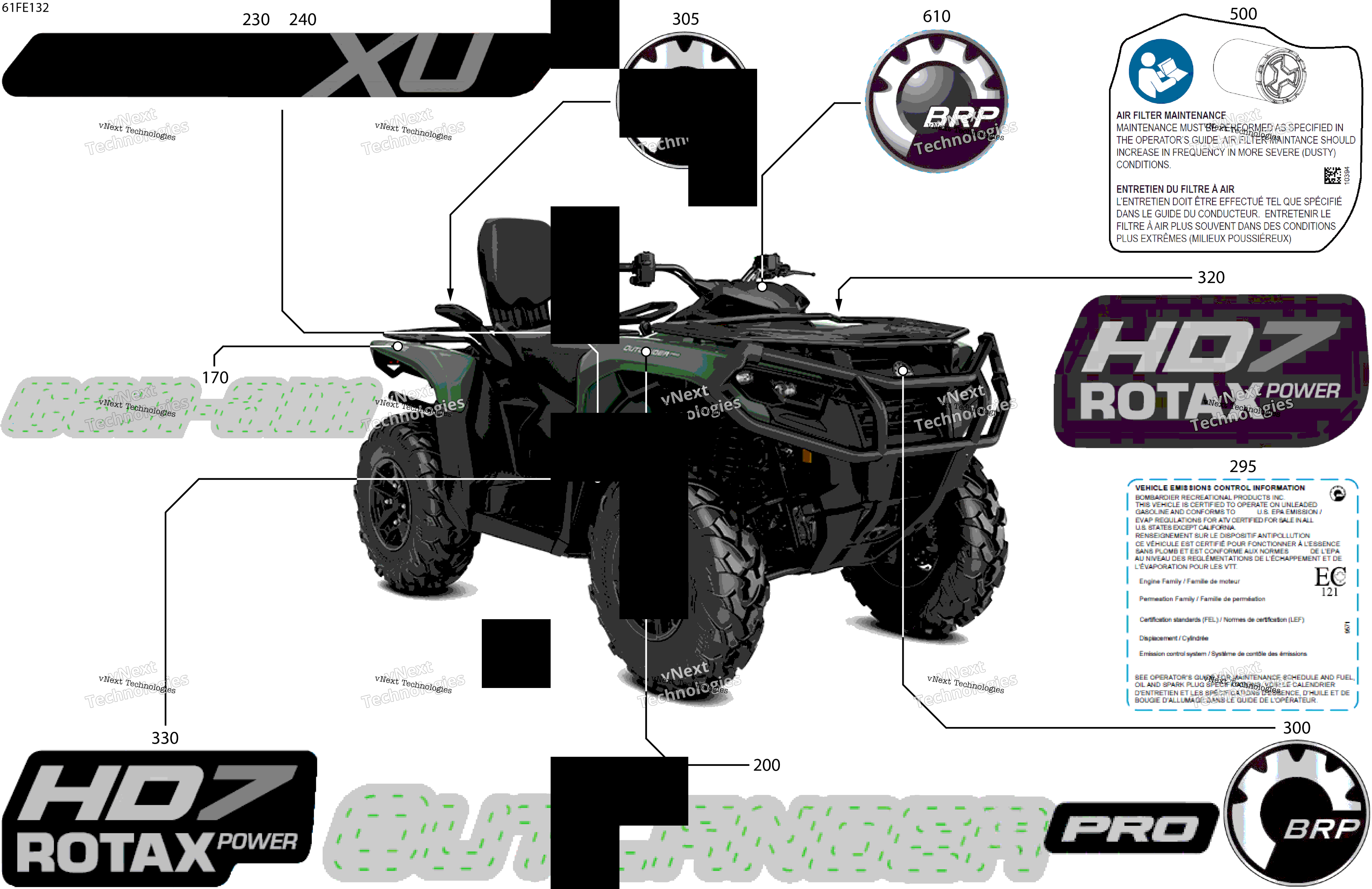 2025 OUTL-PRO-MAX - 4X4 - XU - HD7 - 2BSD - Compass Green