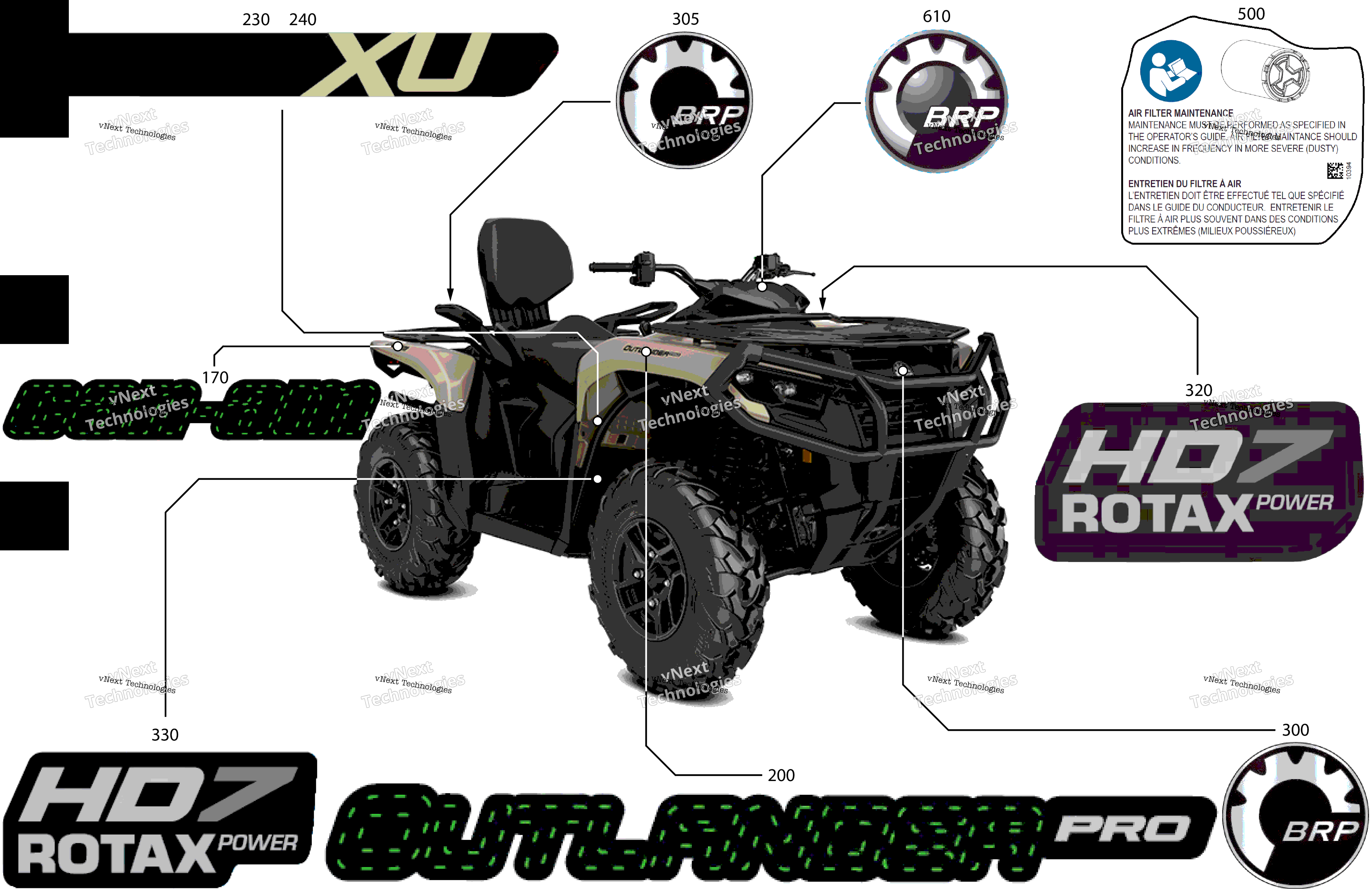 2025 OUTL-PRO-MAX - 4X4 - XU - HD7 - 2BSE - Desert Tan