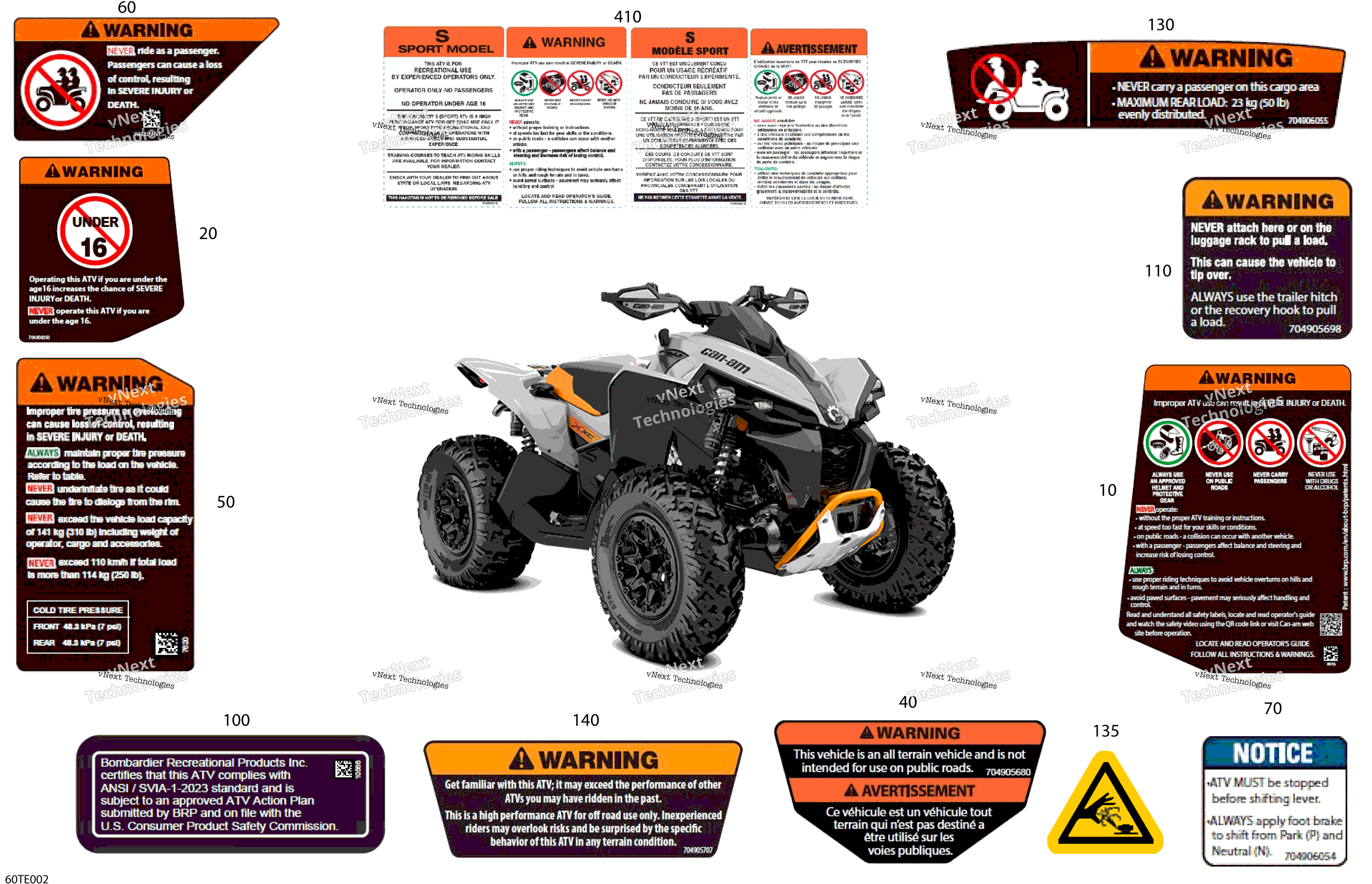 2025 RENEGADE - 4X4 - XMR - 650 EFI - 5TSB - Catalyst Gray