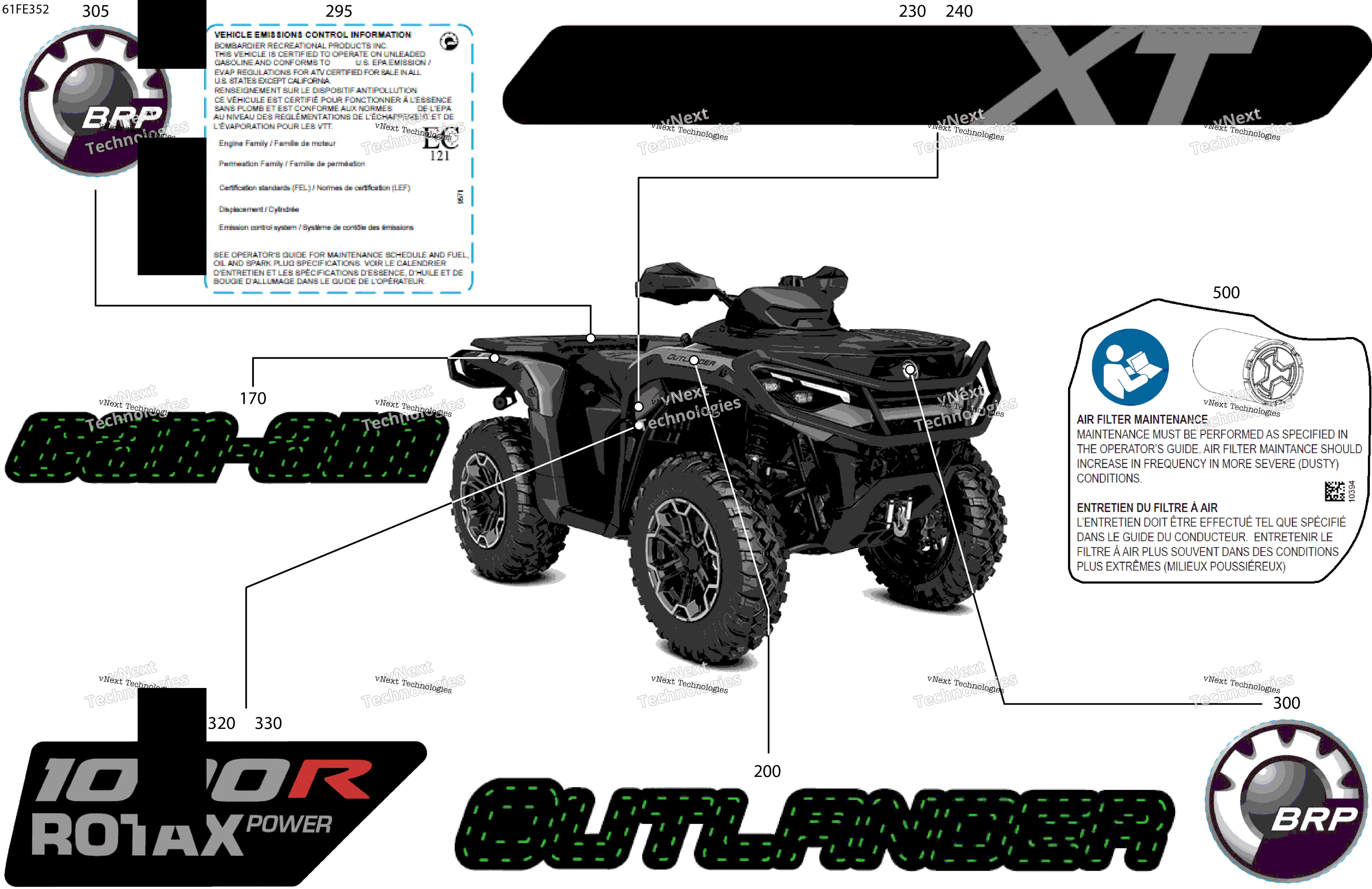 2025 OUTLANDER - 4X4 - XT - 1000R - 4FSA - Platinum Silver Satin