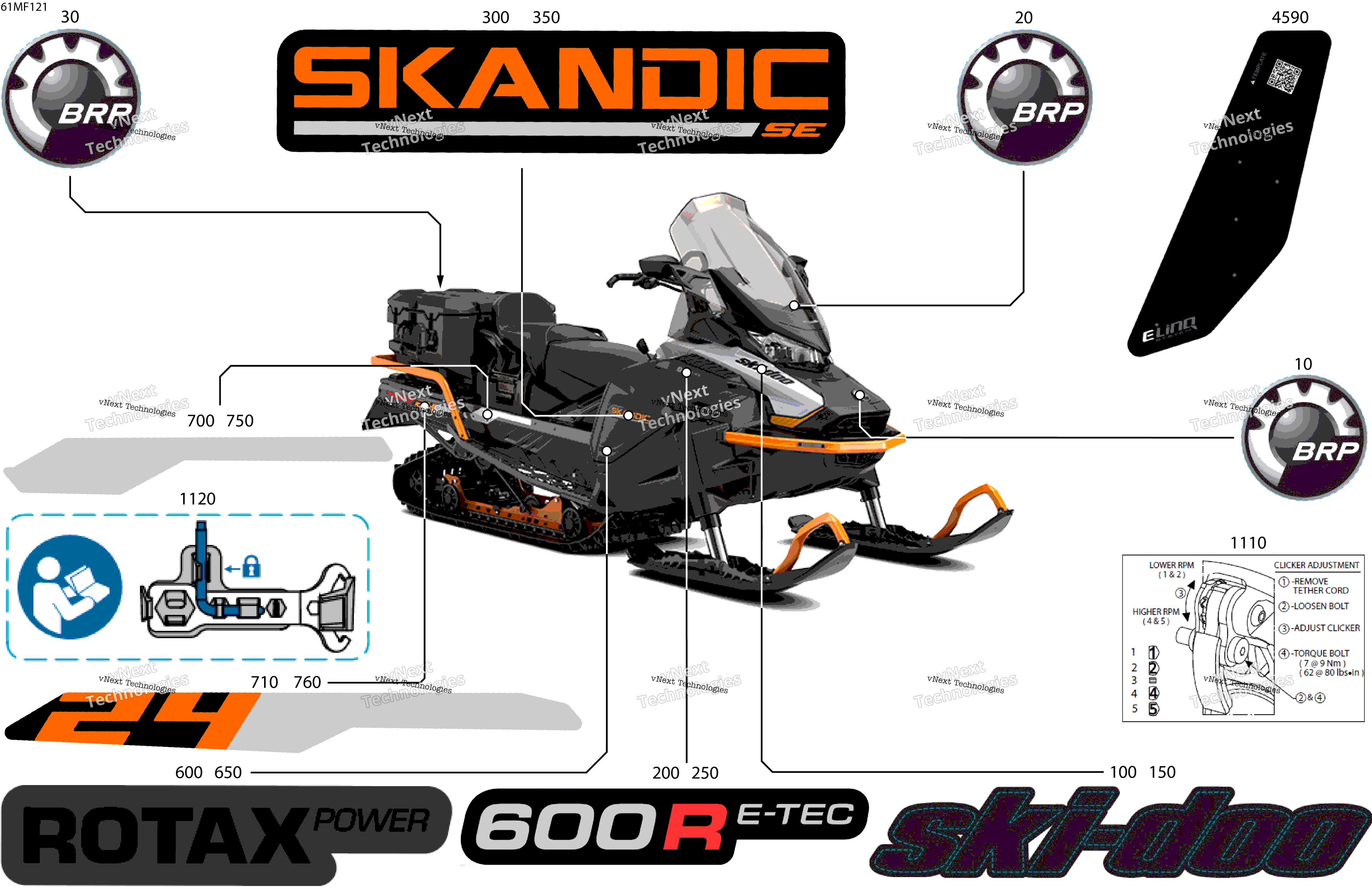 2026 SKANDIC - SE - 600R E -TEC - AUTB - Catalyst Gray - 24X154X1.5CST Track