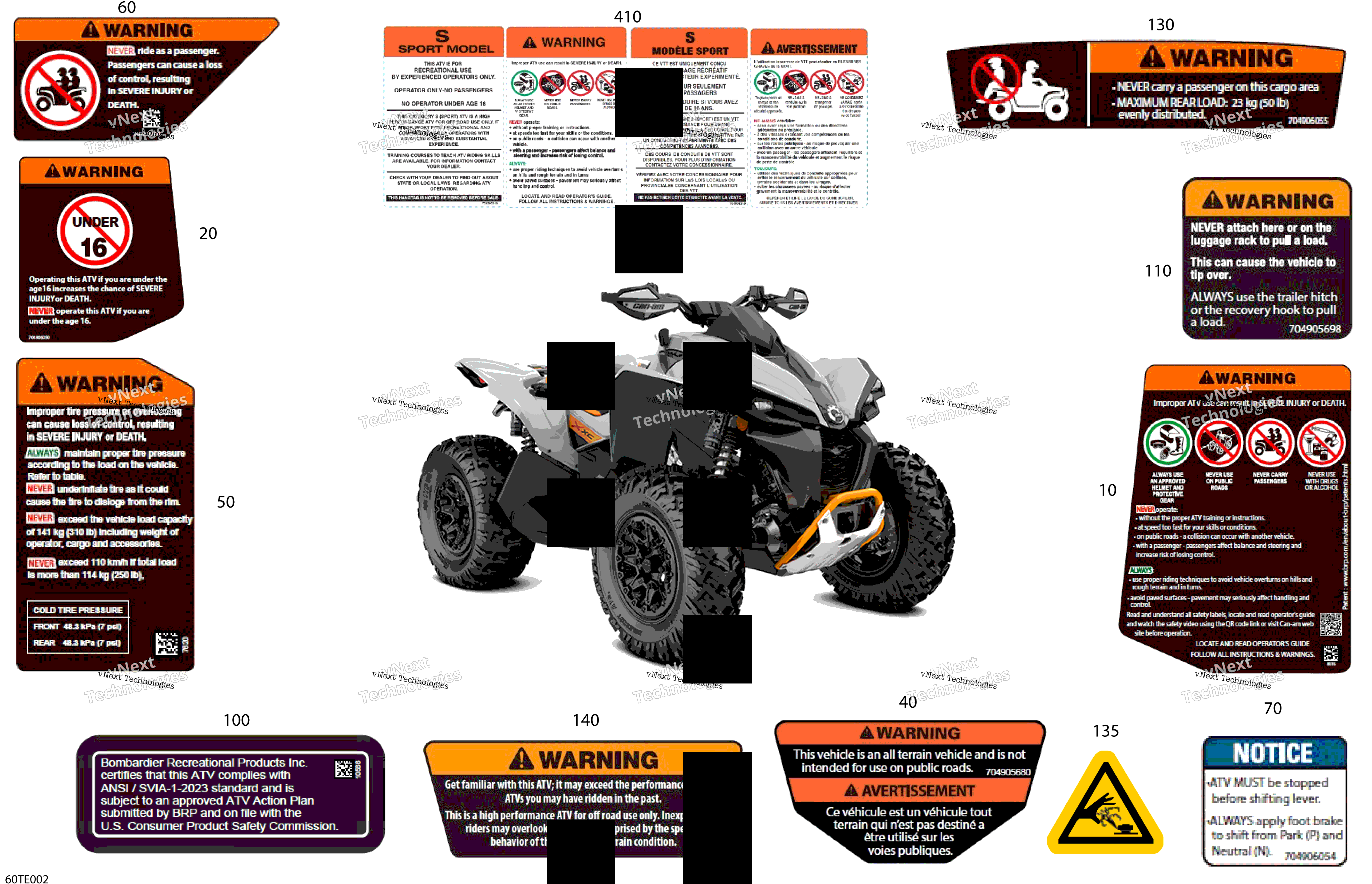 2025 RENEGADE - 4X4 - STD - 650 EFI - 5PSB - Catalyst Gray