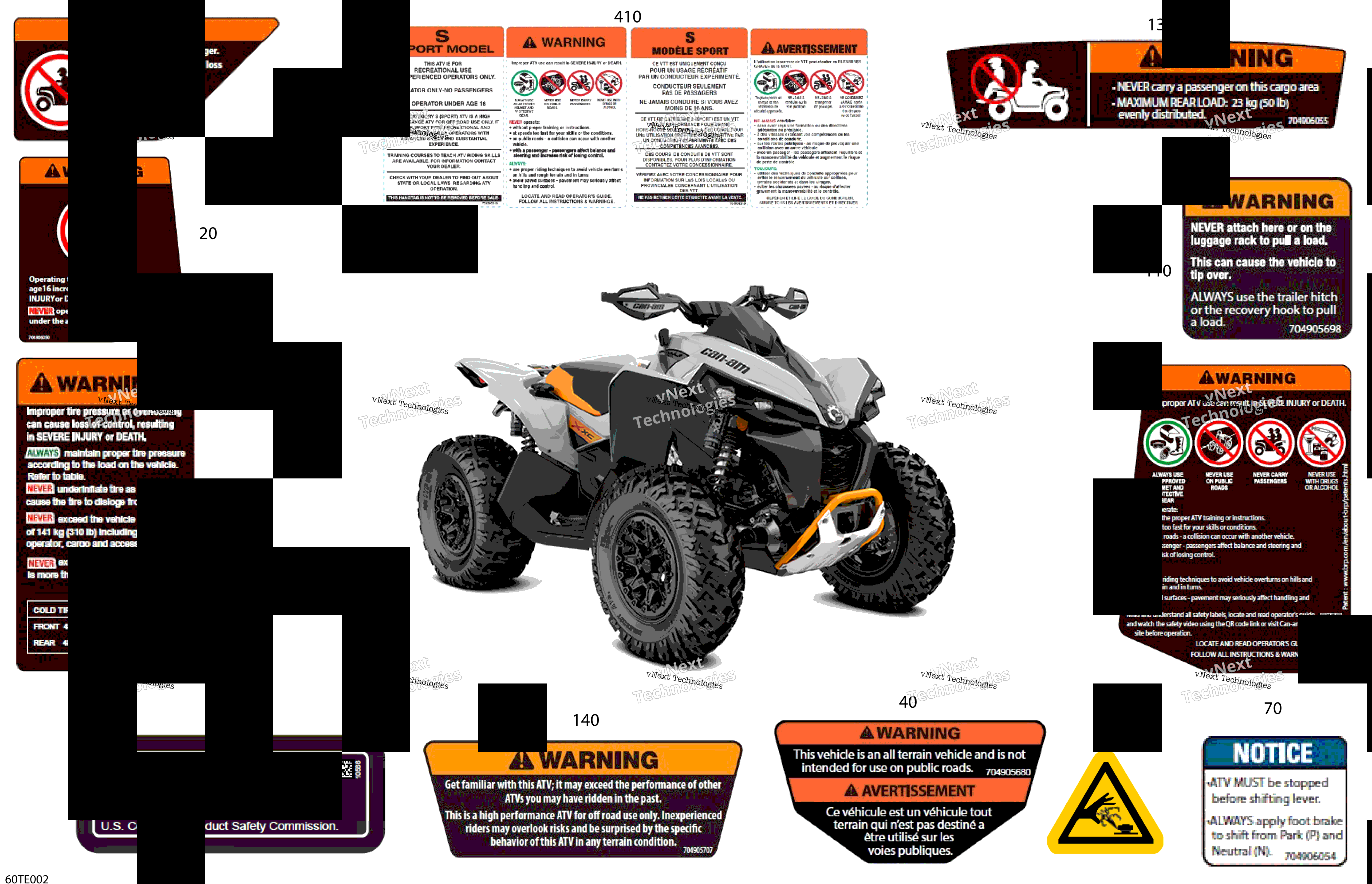 2025 RENEGADE - 4X4 - XMR - 1000R EFI - 5USA - Scandi Blue