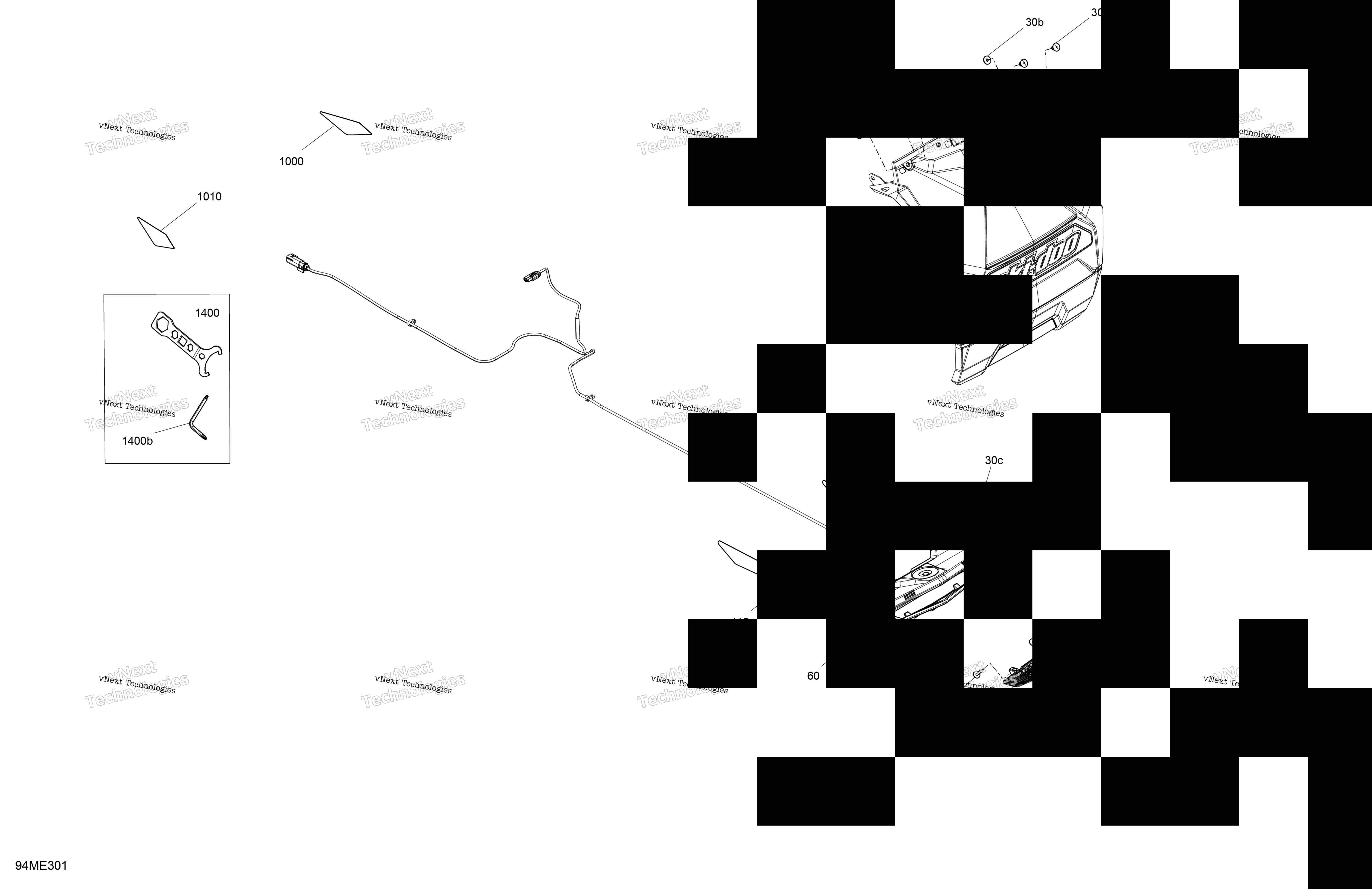 2025 RENEGADE - 900 ACE - Adrenaline with Enduro Package - UNSA - Deep Black - 137X15X1.25IR Track