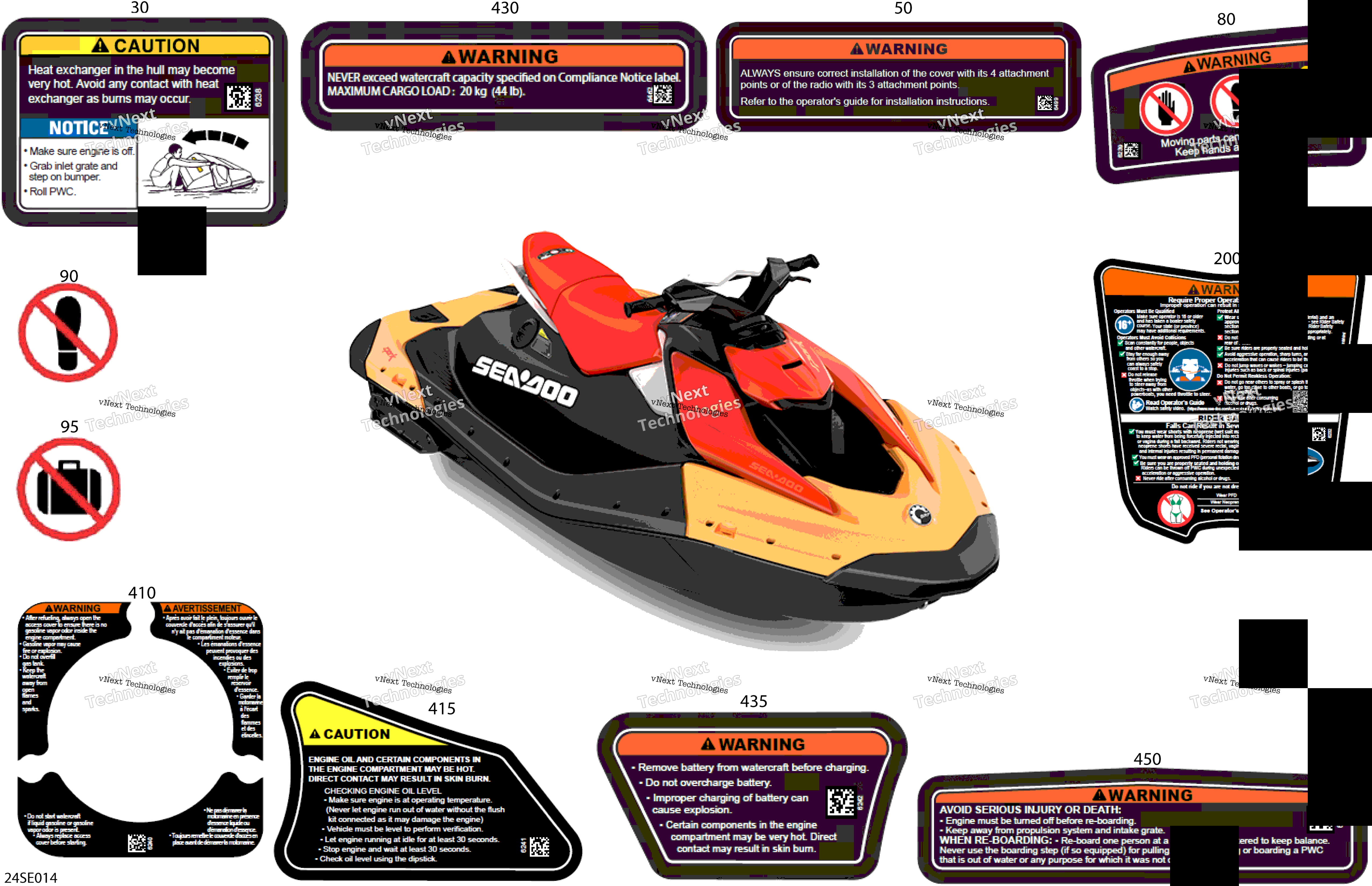 2025 SPARK - 900 HO ACE - BASE - 3UP - 62SC - Sunrise Orange