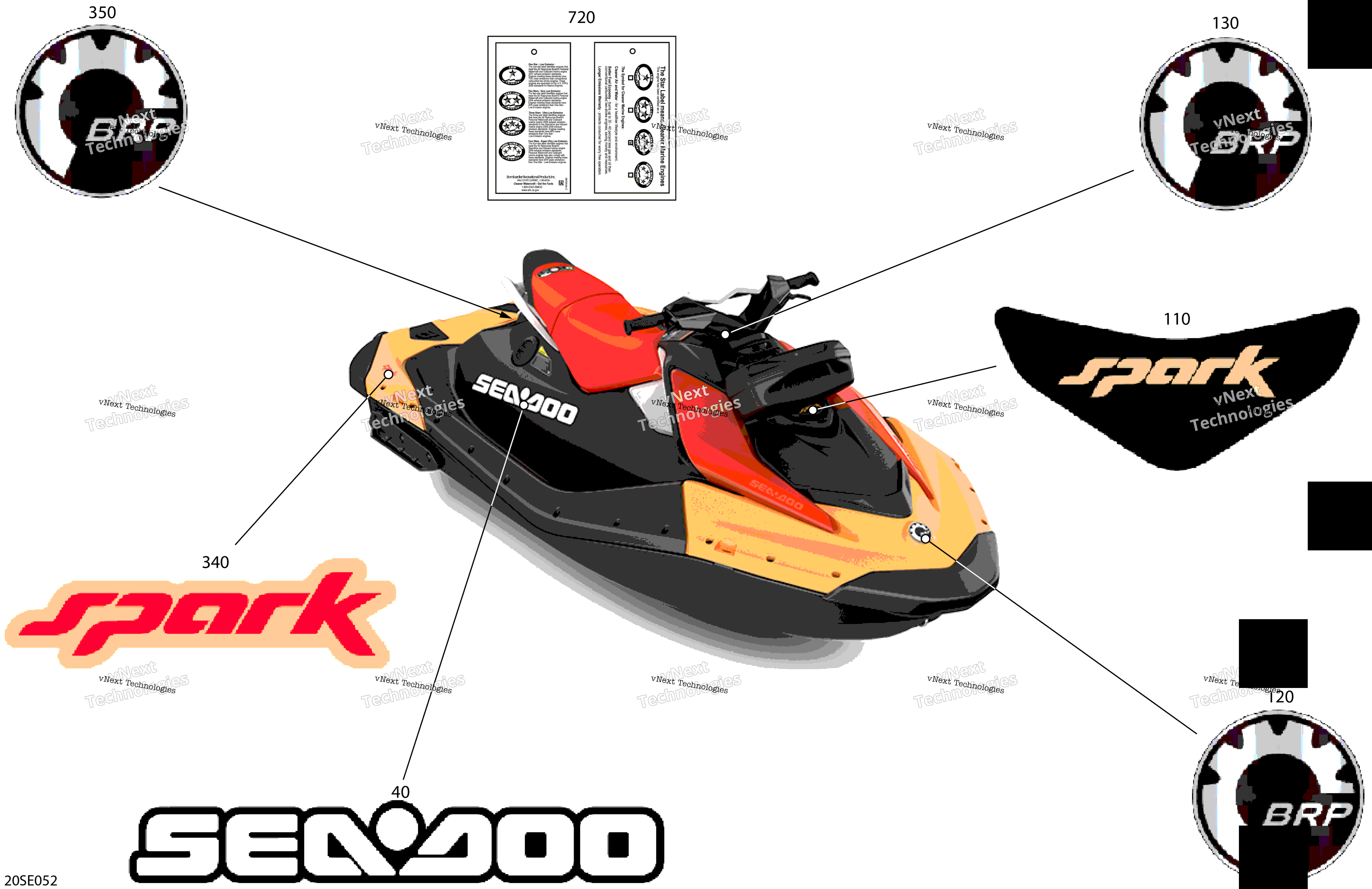 2025 SPARK - 900 HO ACE - CONV - 3UP - 63SA - Sunrise Orange - Audio